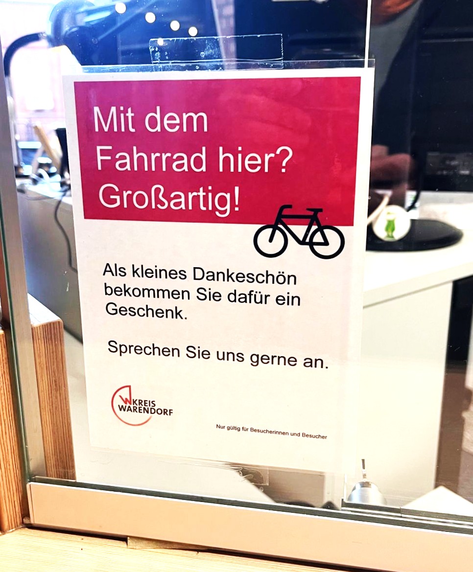 Willkommen für Radfahrende